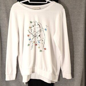 LAST CHANCE!  New! Plus Size 18/20  Kitten in Star Garland Lounge Set 50" Chest